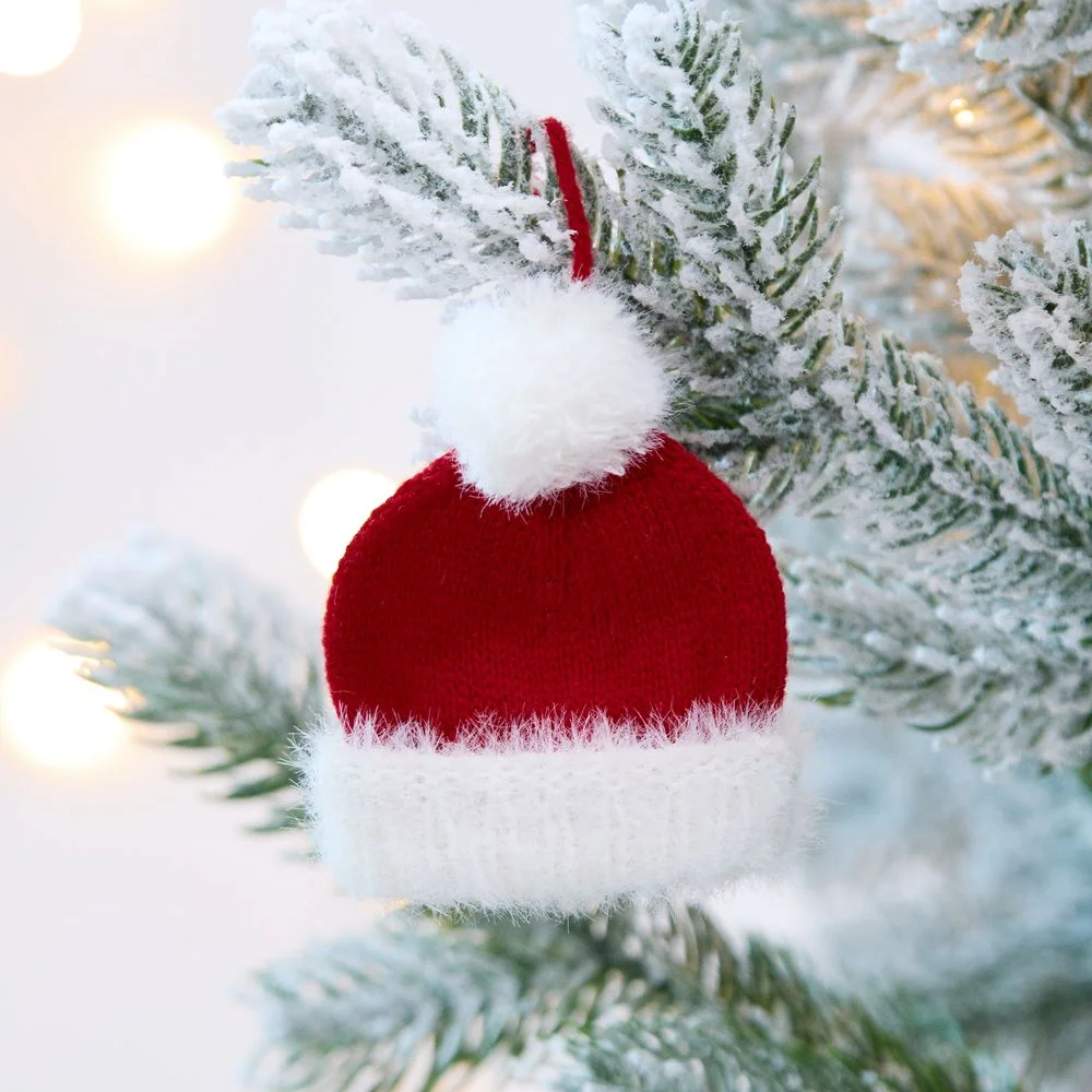 Подвеска на елку «Вьюжка», шапочка, красная - фото 3