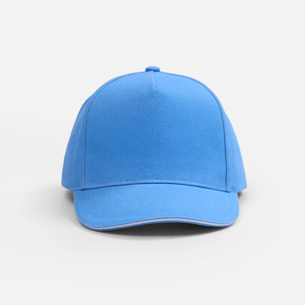 Бейсболка Classic 2.0 синяя с белым кантом - фото 3