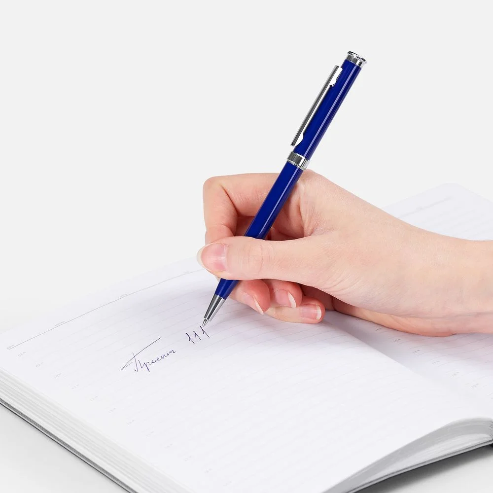 Ручка шариковая Finn Chrome, синяя - фото 4