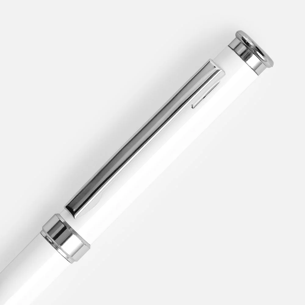 Ручка шариковая Finn Chrome, белая - фото 3