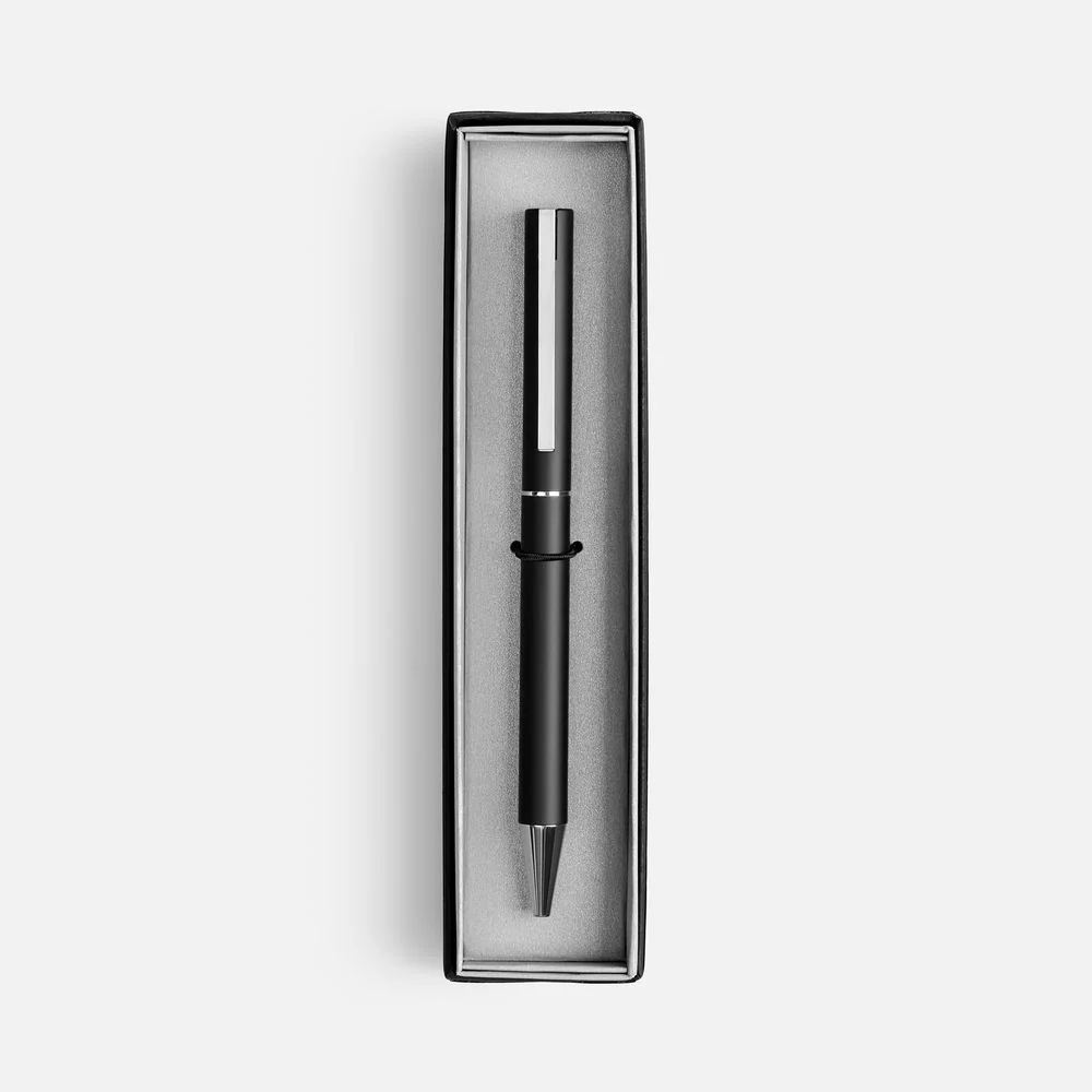 Ручка шариковая Blade Soft Touch в футляре черная - фото 2
