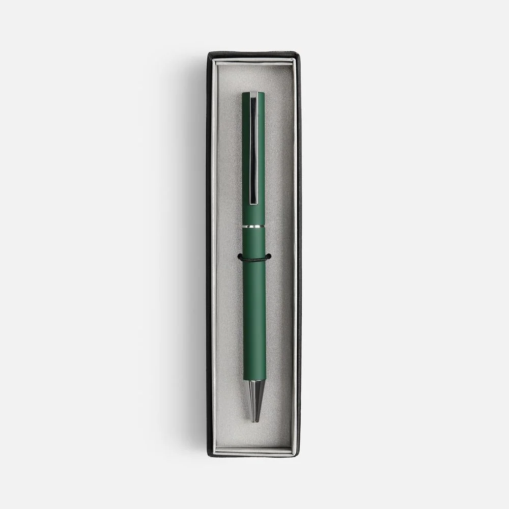 Ручка шариковая Blade Soft Touch в футляре зеленая - фото 2