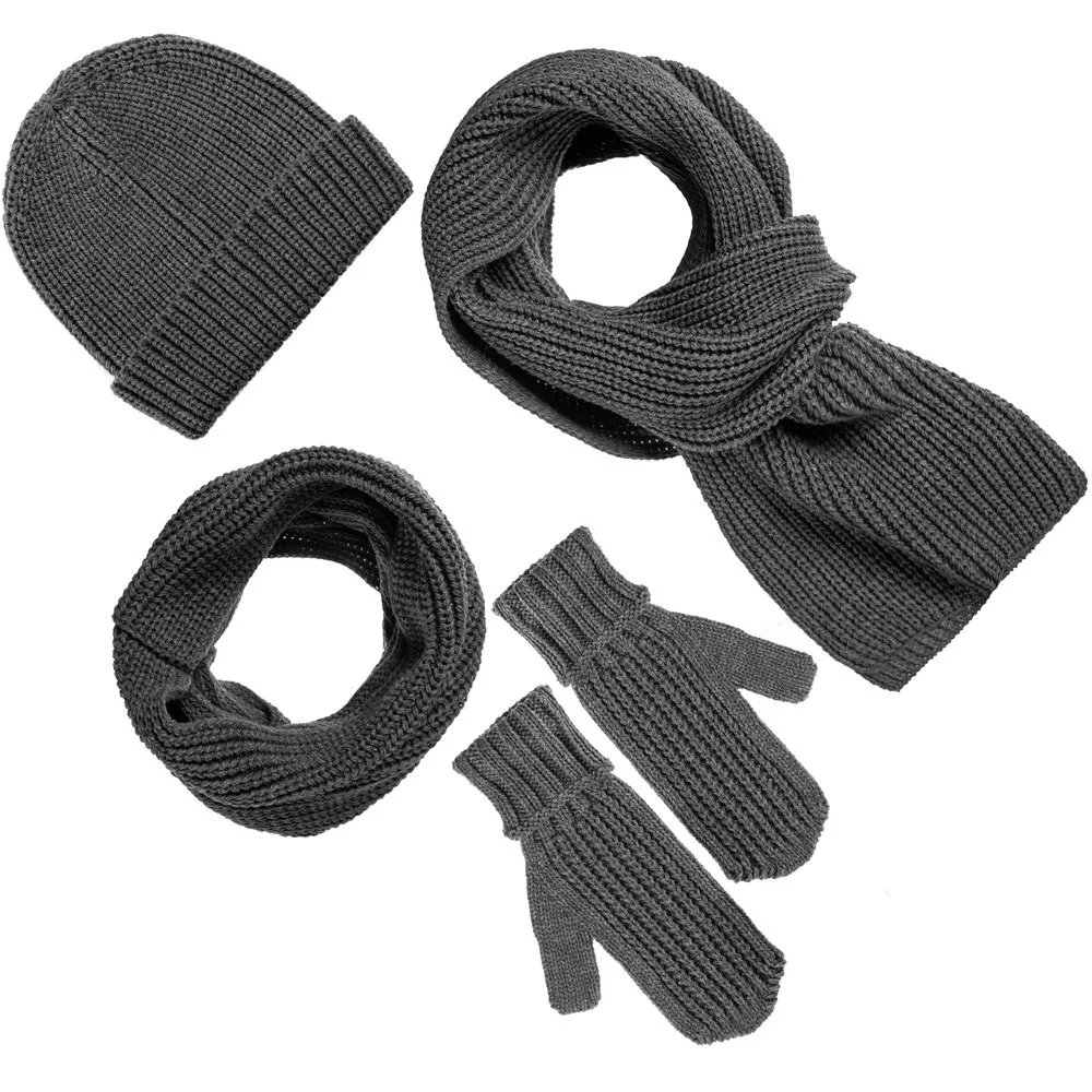 Варежки Nordkyn, серый меланж (эбонит) - фото 3