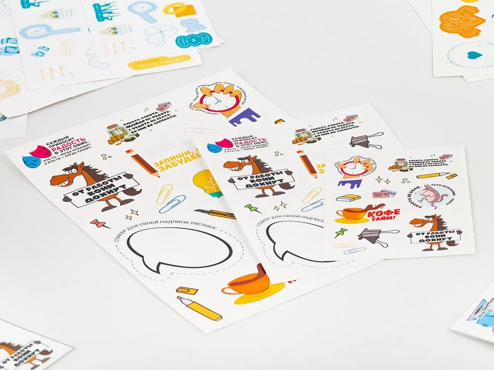 Наклейки бумажные Sticker Pack на заказ L - фото 3