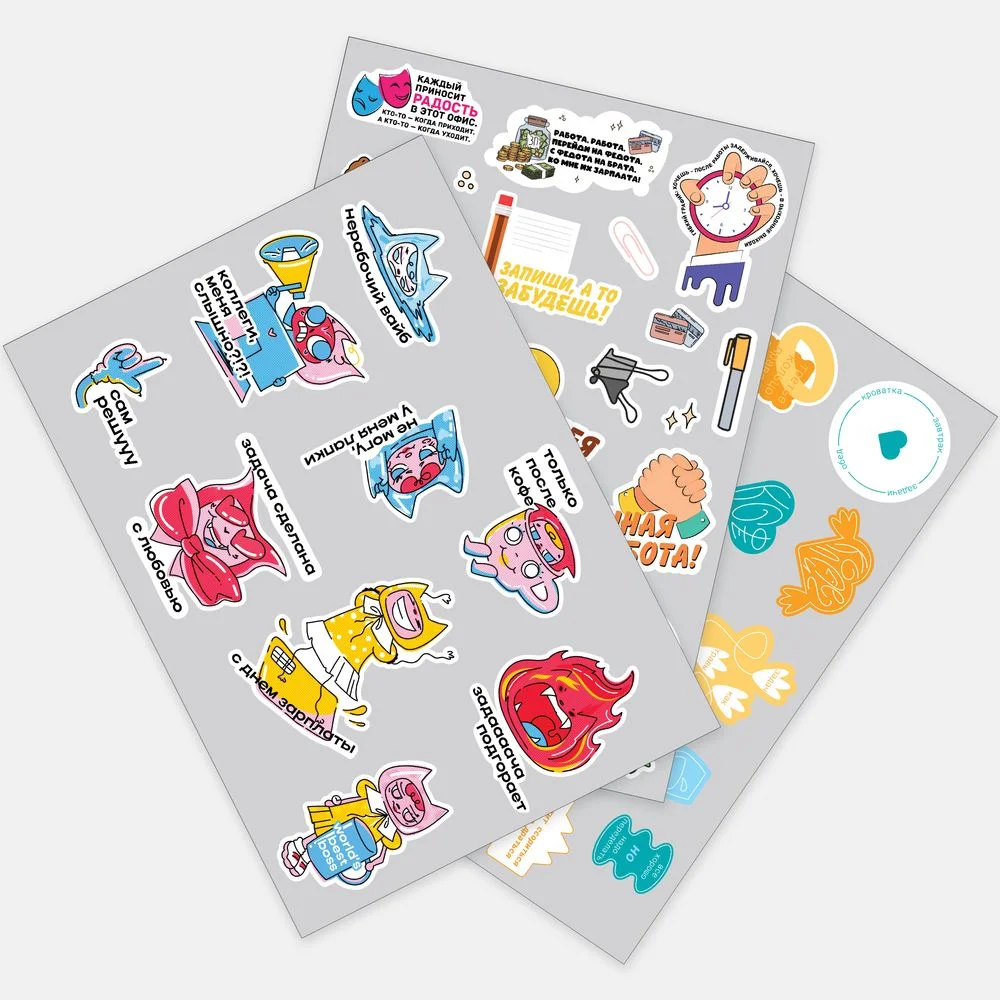 Наклейки ПВХ Sticker Pack на заказ L - фото 1