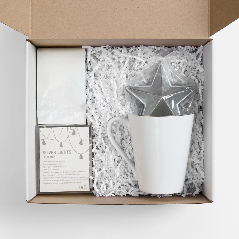 Набор «Планы на счастье», белый с серебристым - фото 2