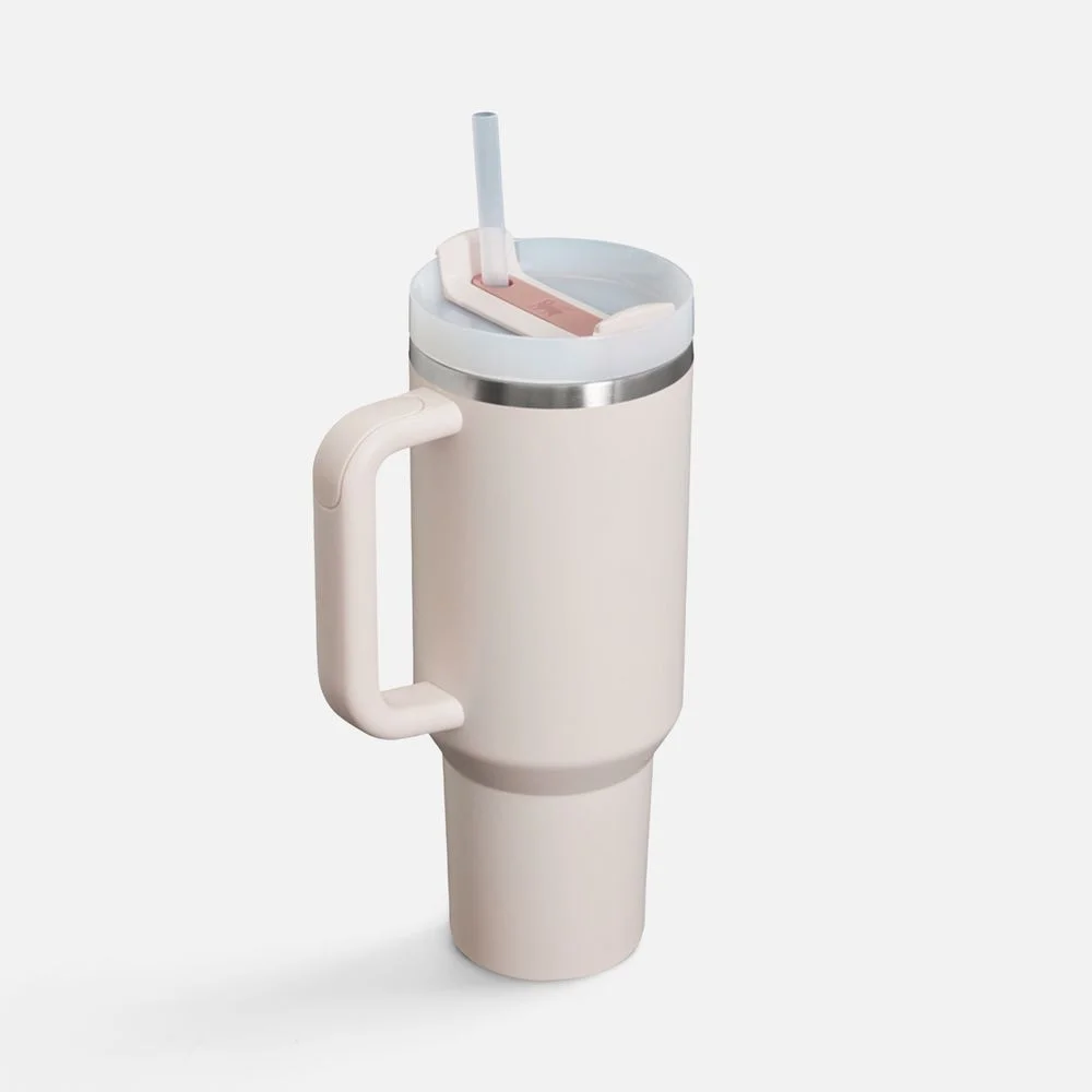 Термокружка Quencher H2.0 1180 с трубочкой розовая - фото 2