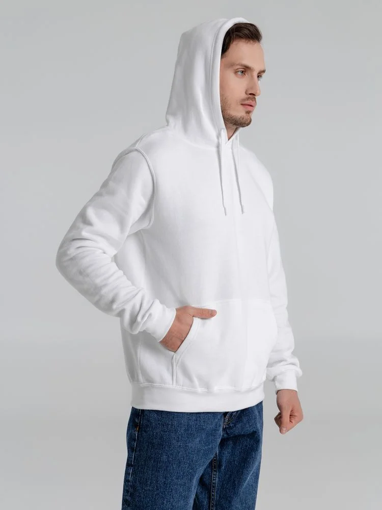 Толстовка с капюшоном Slam 320, белая, размер S - фото 6