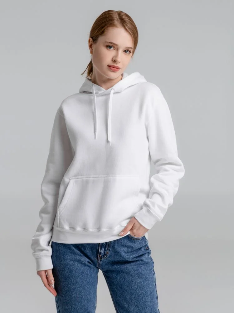 Толстовка с капюшоном Slam 320 белая размер M - фото 8