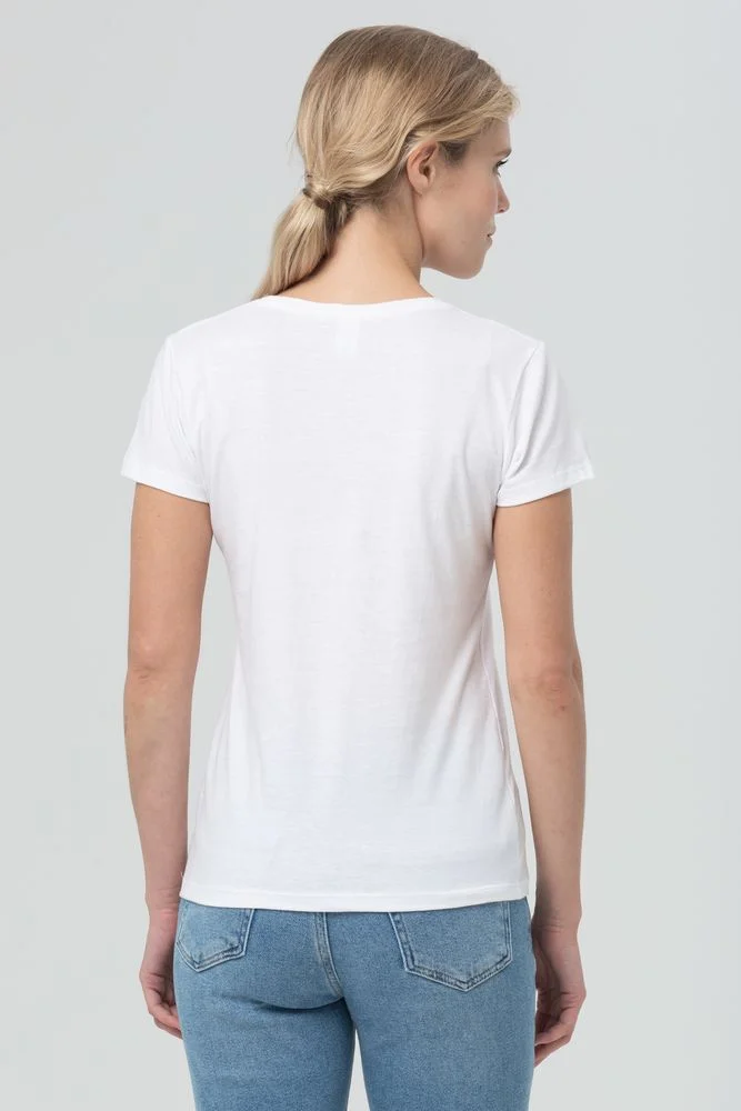 Футболка женская Miss 150 белая размер L - фото 6