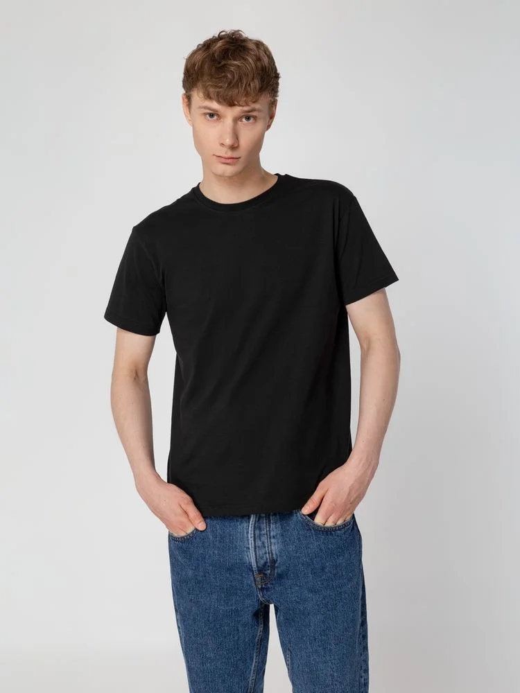 Футболка унисекс T-Bolka 160, черная, размер M - фото 5