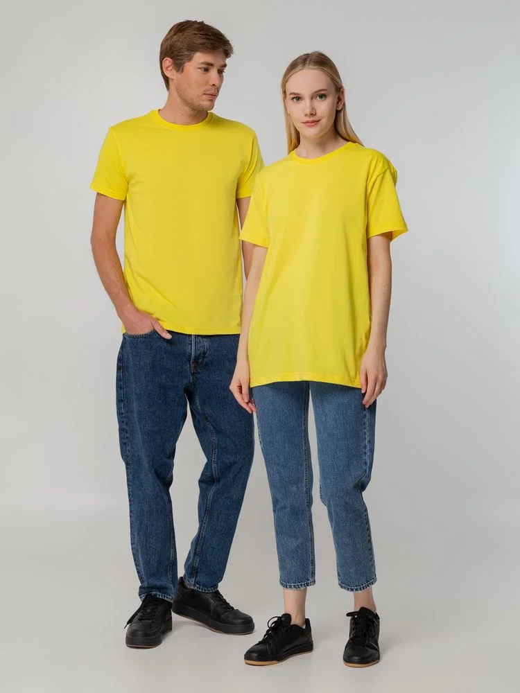 Футболка унисекс T-bolka 140 желтая размер XXXL 3XL - фото 12