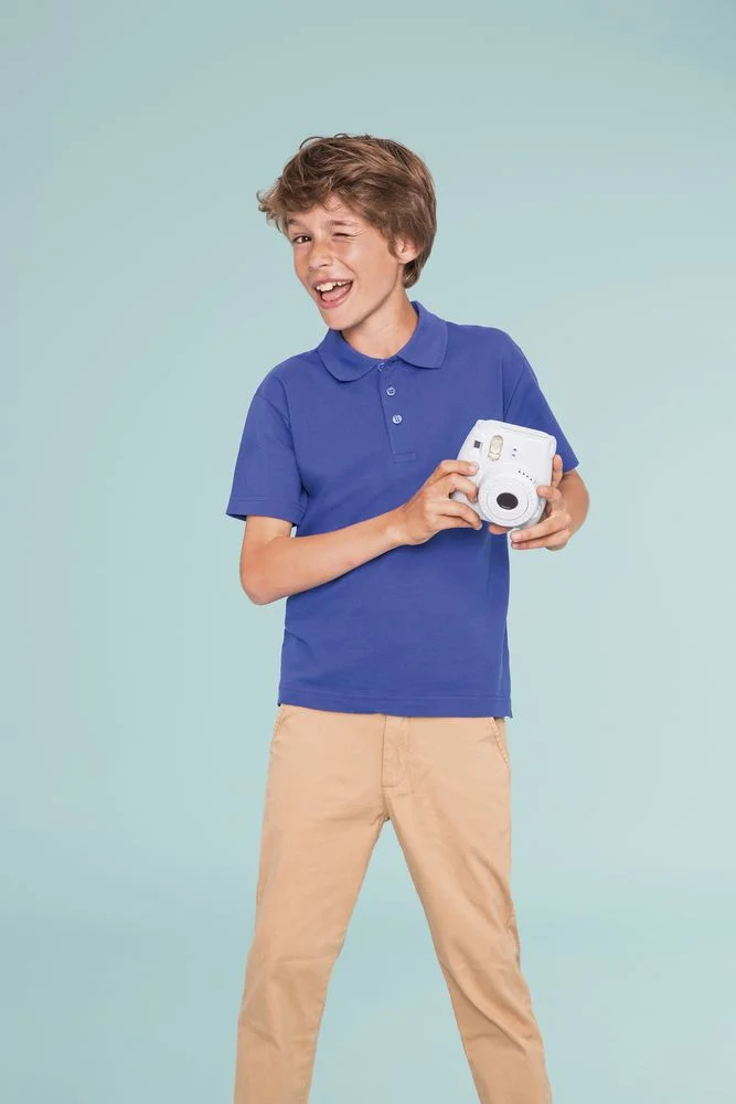 Рубашка поло детская Summer II Kids красная на рост 130-140 см - фото 4