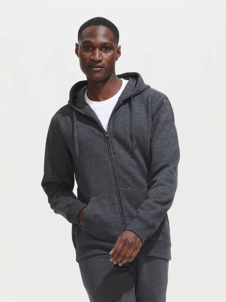 Толстовка мужская на молнии с капюшоном Seven Men, черная, размер S - фото 4