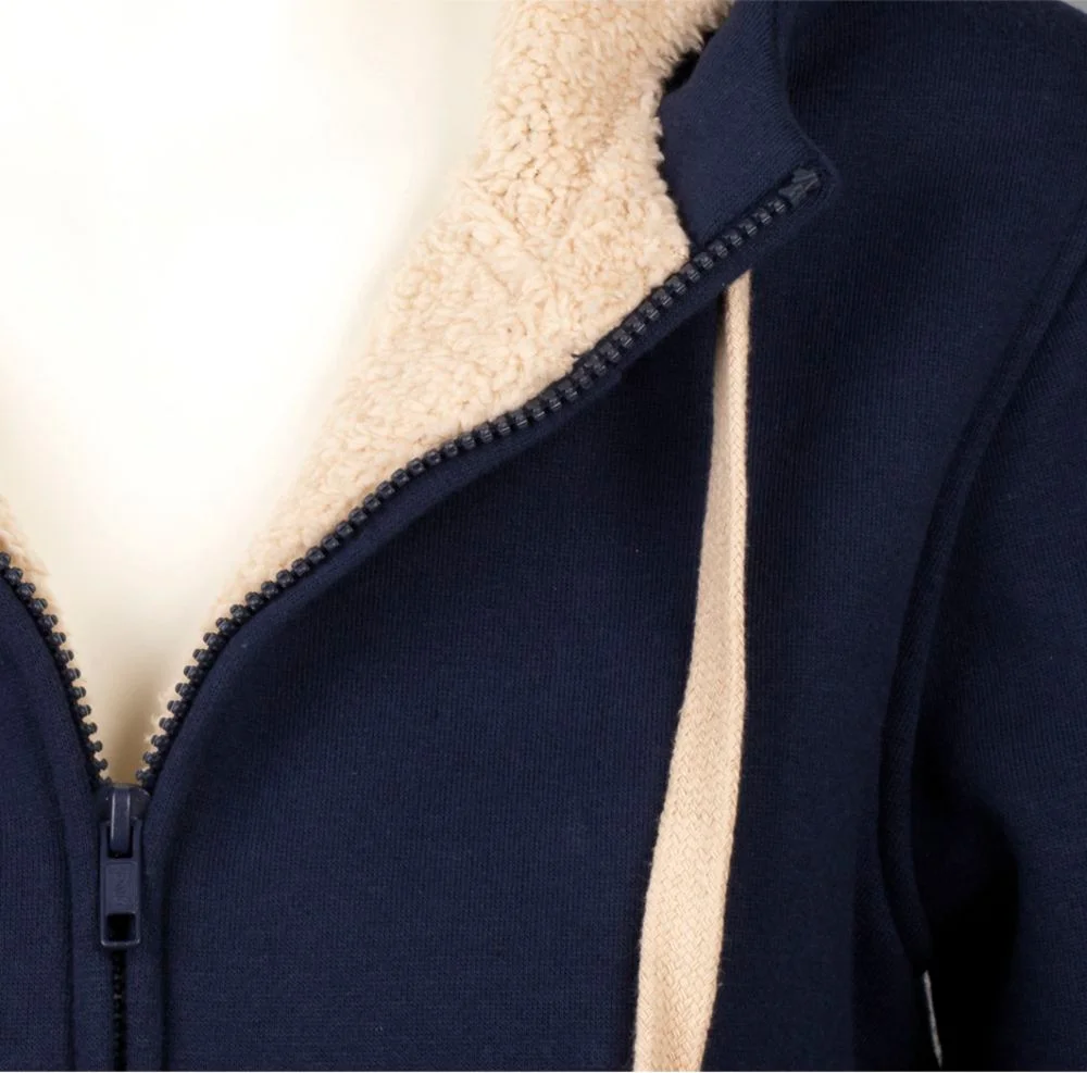 Толстовка унисекс на молнии Sherpa 280 темно-синяя, размер XXS - фото 5
