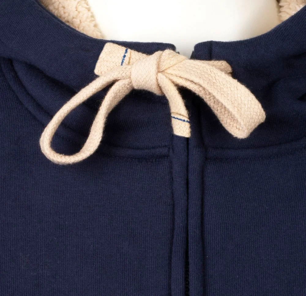 Толстовка унисекс на молнии Sherpa 280 темно-синяя размер XL - фото 6