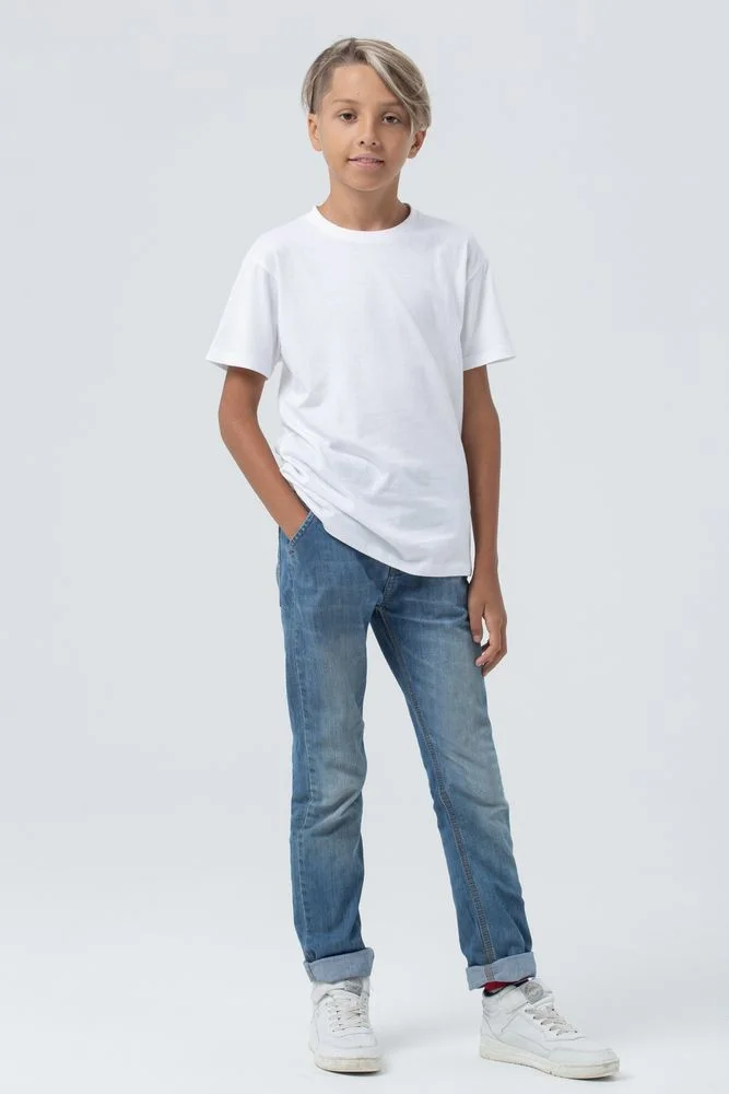 Футболка детская Regent Fit Kids белая на рост 130-140 см 10 лет - фото 6