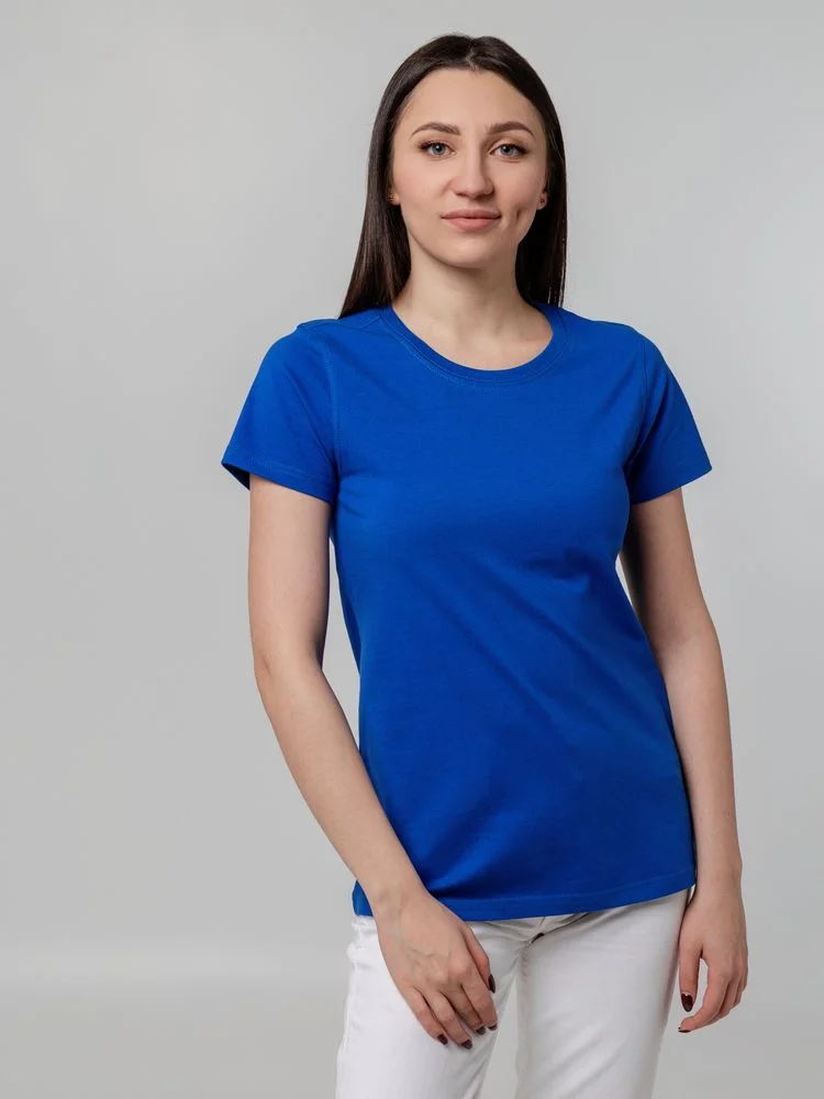 Футболка женская T-bolka Stretch Lady ярко-синяя royal размер M M v2 - фото 5