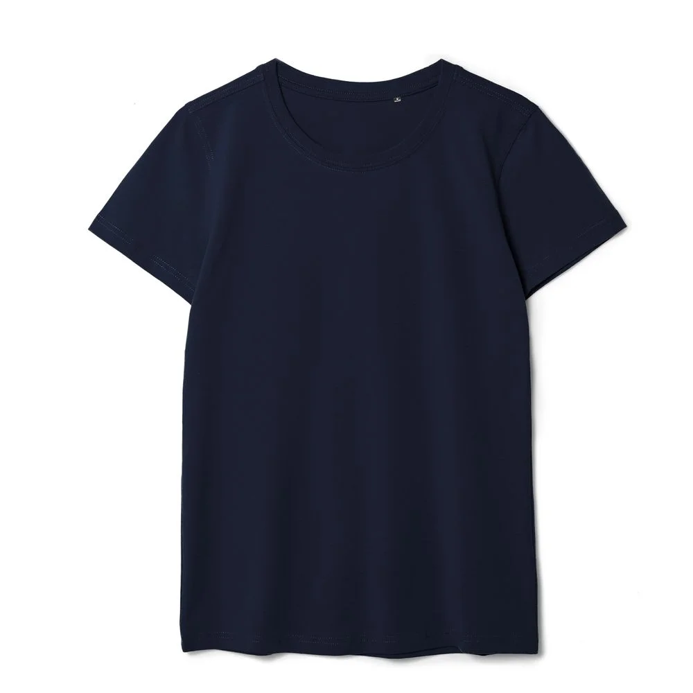 Футболка женская T-bolka Stretch Lady темно-синяя navy размер L L v2 - фото 1