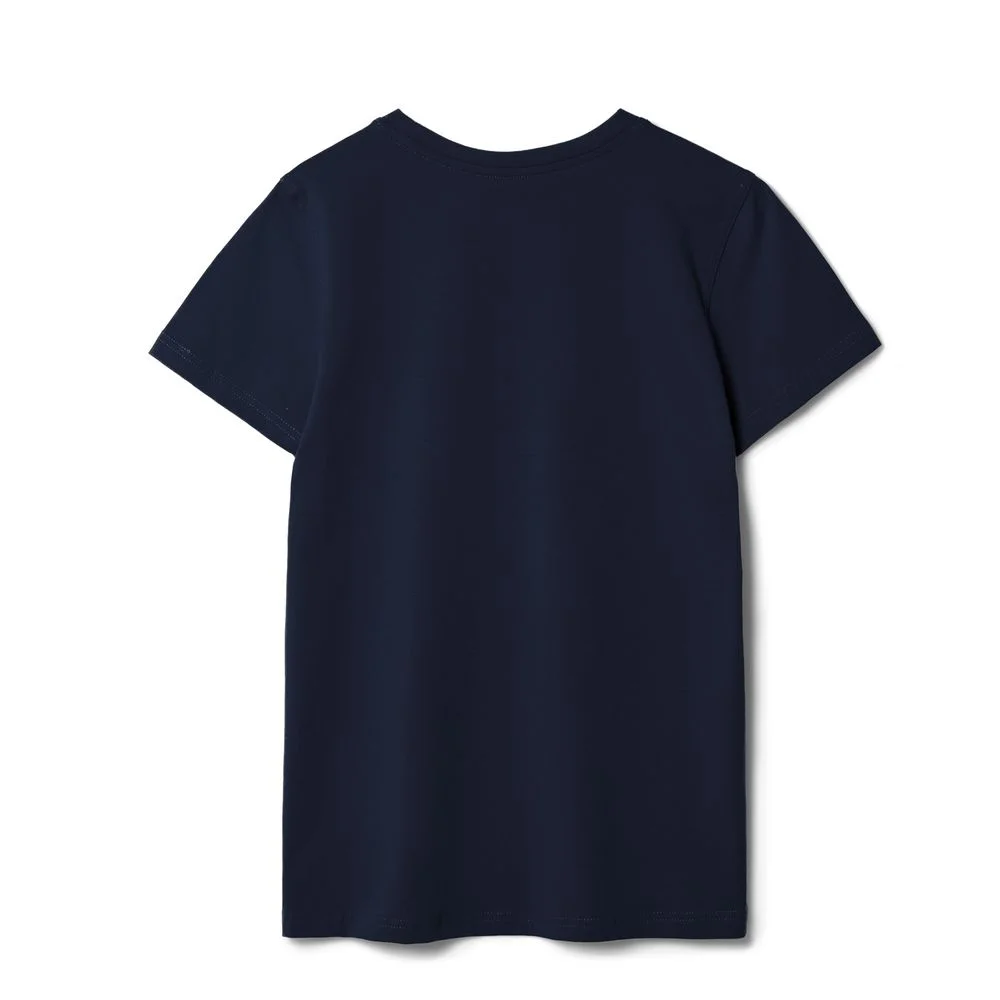 Футболка женская T-bolka Stretch Lady темно-синяя navy размер XL XL v2 - фото 2