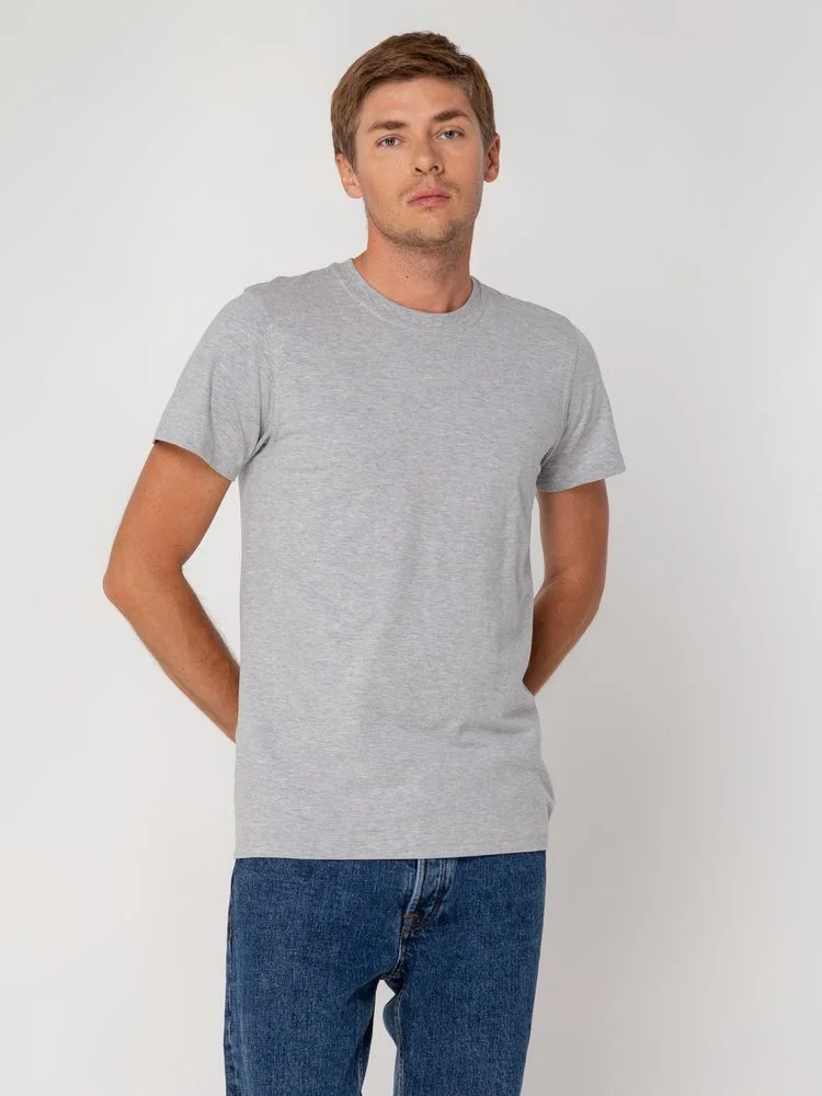 Футболка мужская T-bolka Stretch серый меланж размер M - фото 5