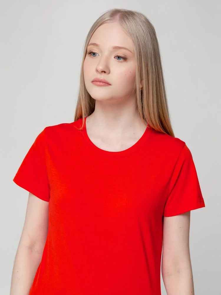 Футболка женская T-bolka Lady красная размер M - фото 8