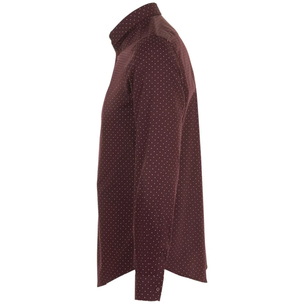 Рубашка мужская Becker Men, бордовая с белым, размер 3XL - фото 3