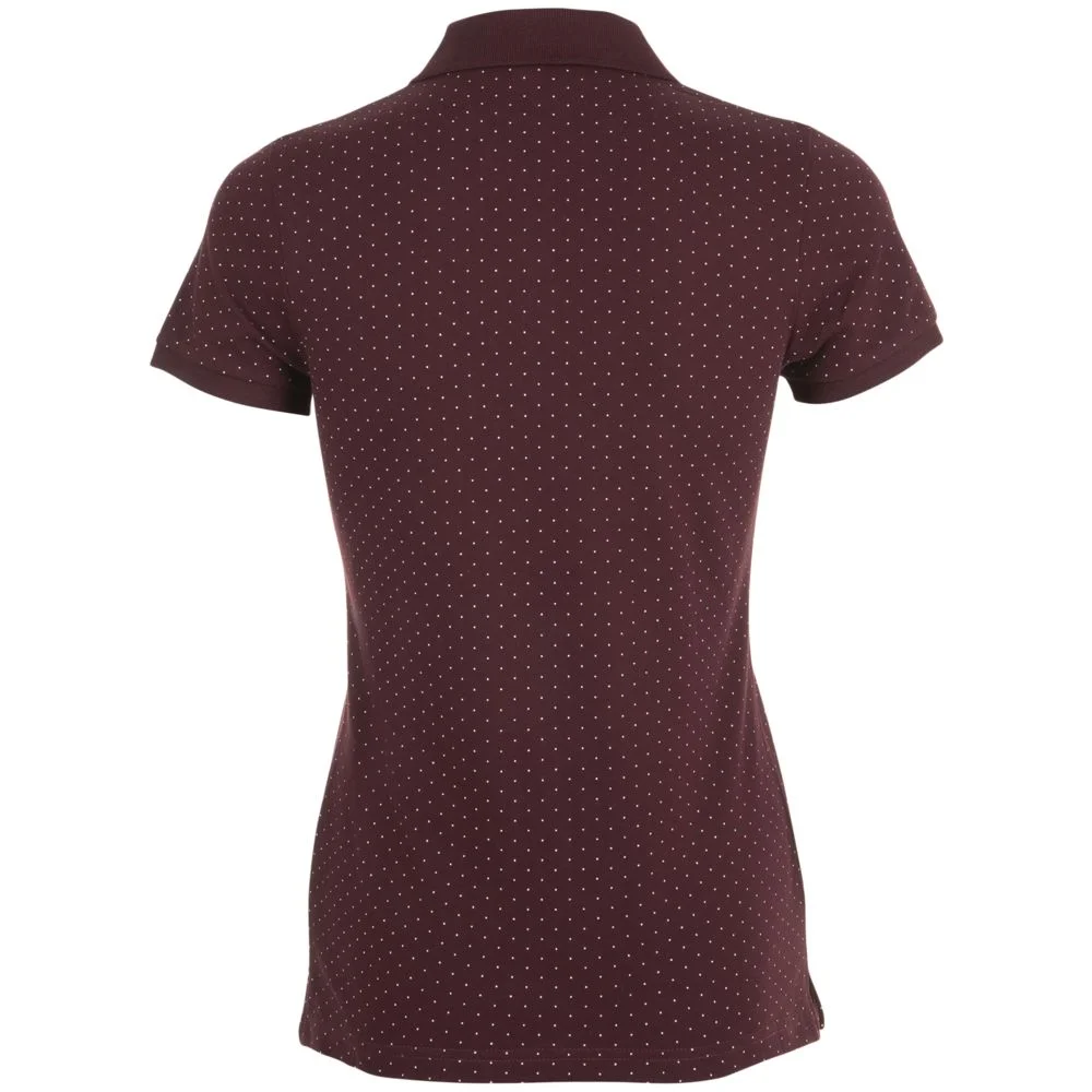 Рубашка поло женская Brandy Women бордовая с белым размер S - фото 2