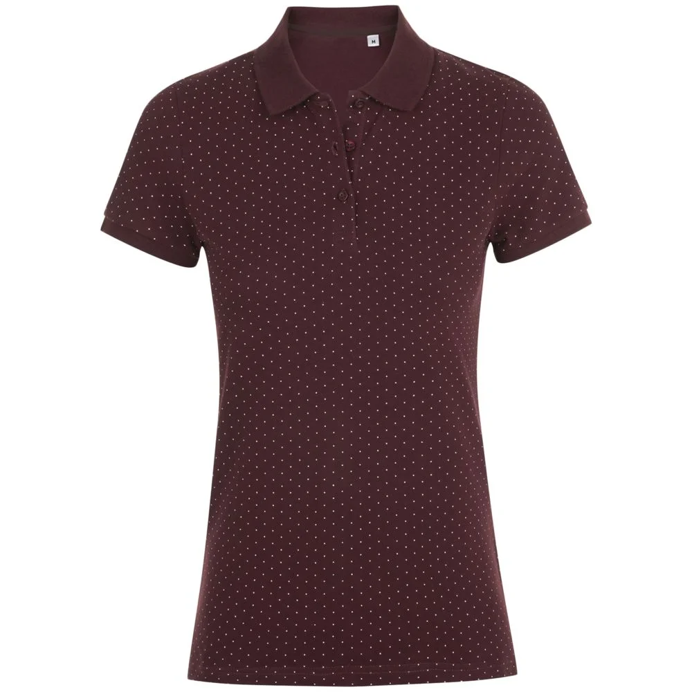Рубашка поло женская Brandy Women бордовая с белым размер XL - фото 1