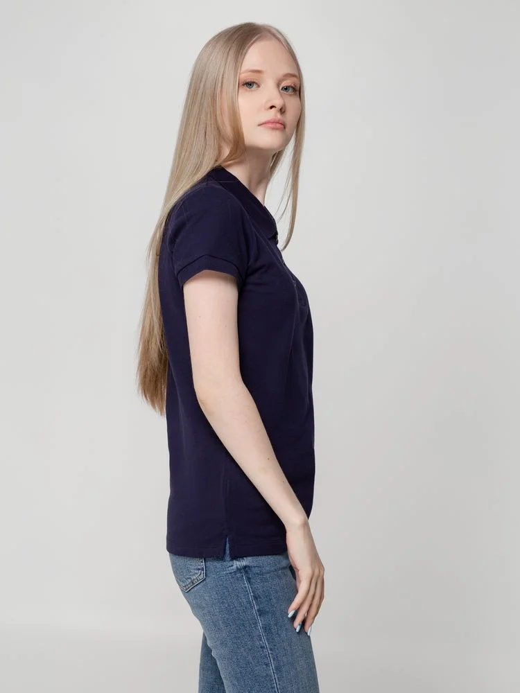 Рубашка поло женская Virma lady темно-синяя размер XL - фото 6