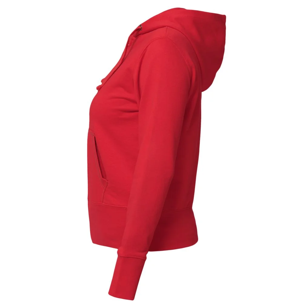 Толстовка женская Hooded Full Zip красная размер L - фото 2