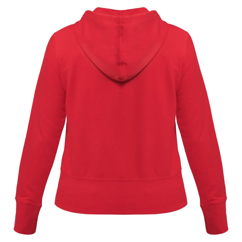 Толстовка женская Hooded Full Zip красная размер L - фото 3
