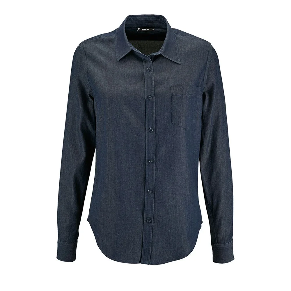 Рубашка женская Barry Women синяя деним размер XS - фото 2
