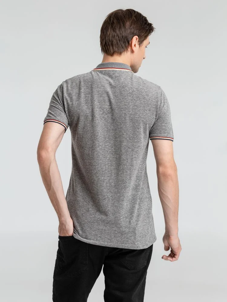 Рубашка поло мужская Paname Men черный меланж размер M - фото 5