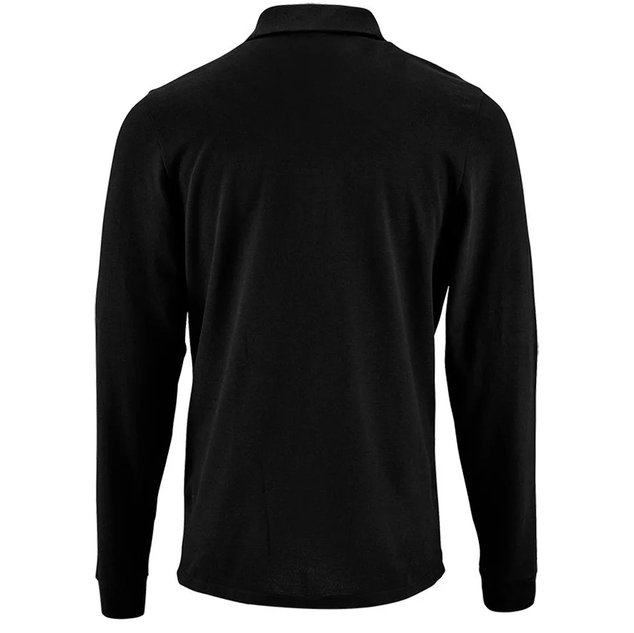Рубашка поло мужская с длинным рукавом Perfect LSL Men черная размер S - фото 2
