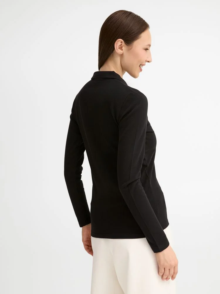 Рубашка поло женская с длинным рукавом Perfect LSL Women черная размер XXL - фото 6
