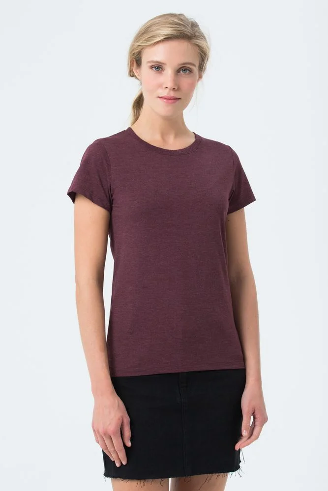 Футболка женская Regent Fit Women бордовый меланж размер M - фото 4