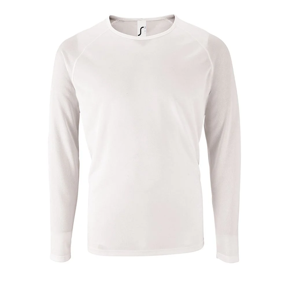 Футболка с длинным рукавом Sporty LSL Men белая размер XL