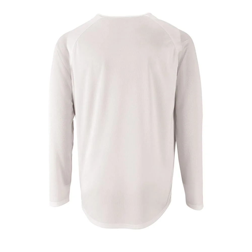 Футболка с длинным рукавом Sporty LSL Men белая размер XL - фото 2