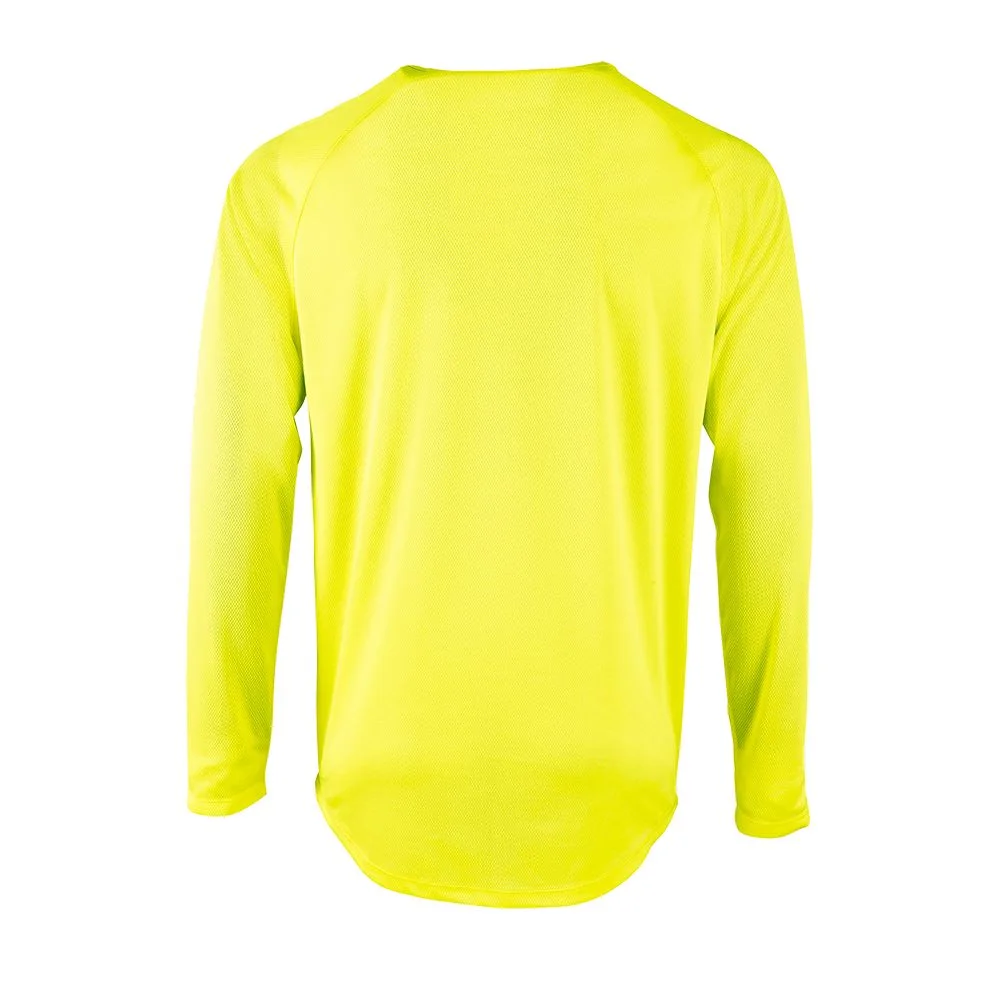 Футболка с длинным рукавом Sporty LSL Men желтый неон размер 3XL - фото 2