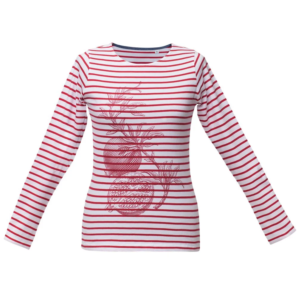 Футболка женская Grand Granat белая с красным размер L - фото 2