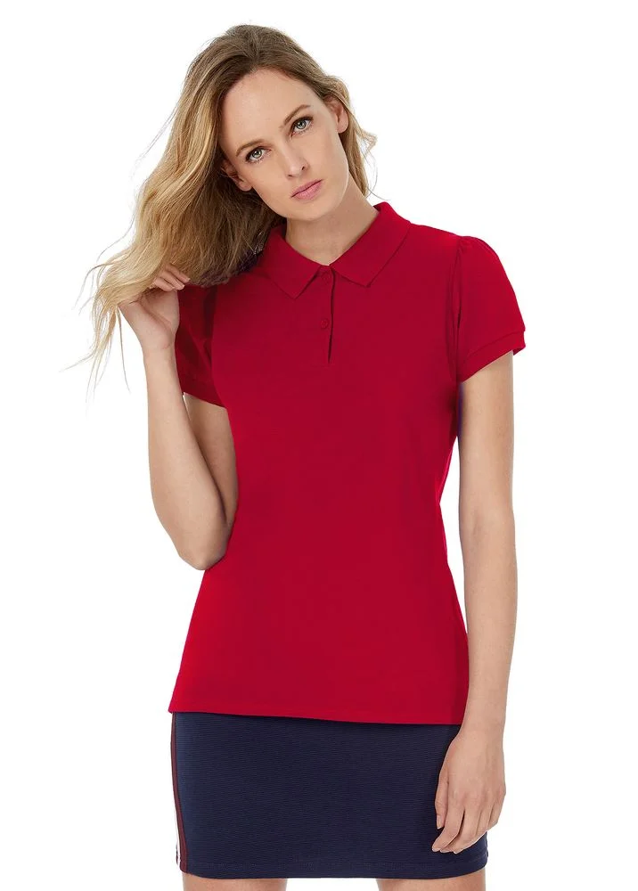 Рубашка поло женская Heavymill красная, размер XXL - фото 5