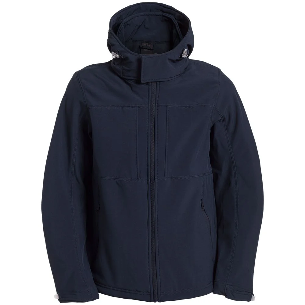 Куртка мужская Hooded Softshell темно-синяя размер M