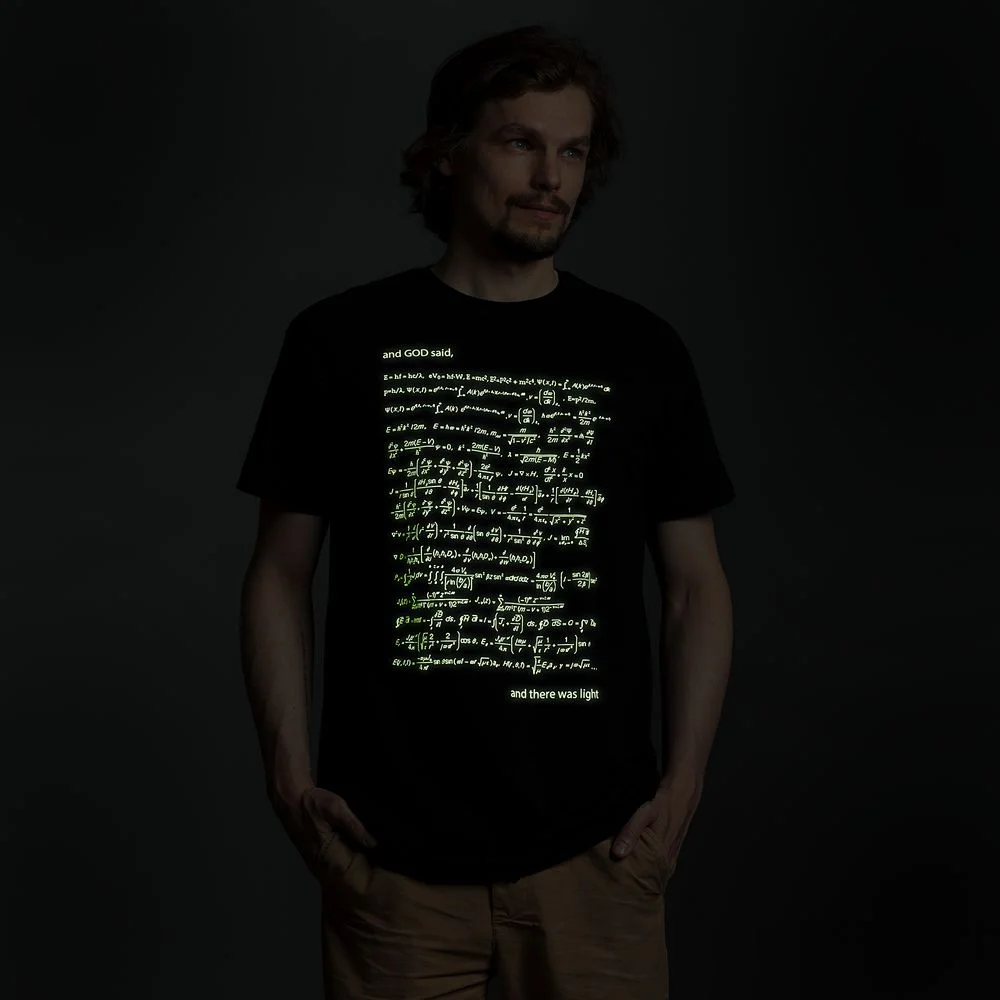Футболка мужская «Да будет свет», со светящимся принтом, размер S - фото 5