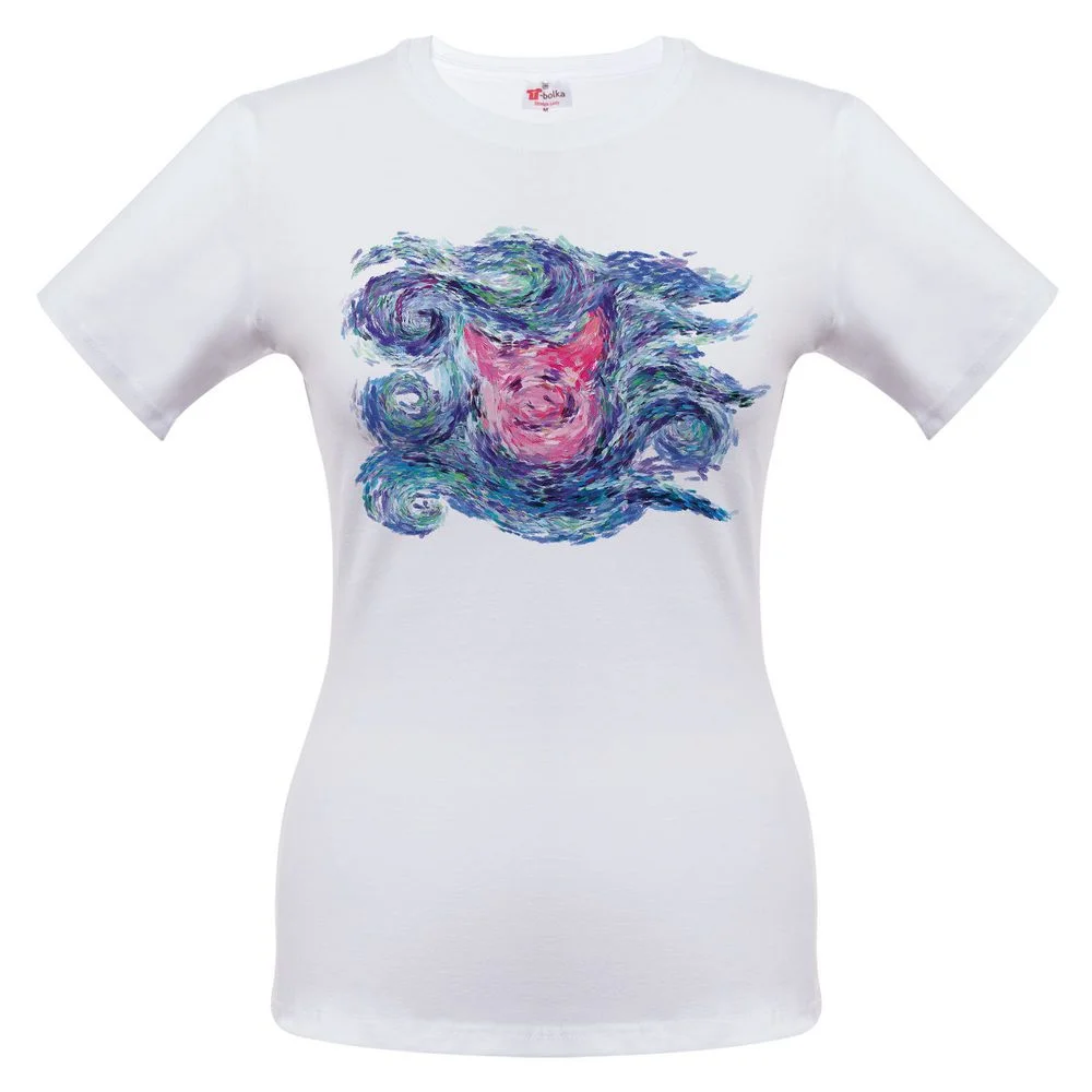 Футболка женская Ван-Пиг белый размер M - фото 2