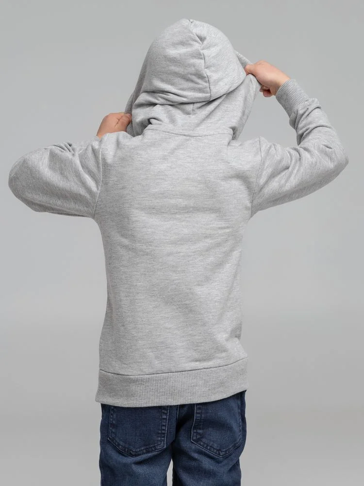 Толстовка с капюшоном детская Kirenga Kids серый меланж, 12 лет - фото 8