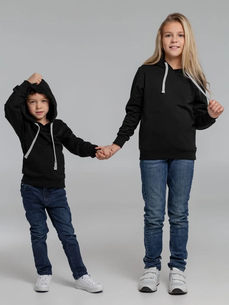Толстовка с капюшоном детская Kirenga Kids, черная, 12 лет - фото 12