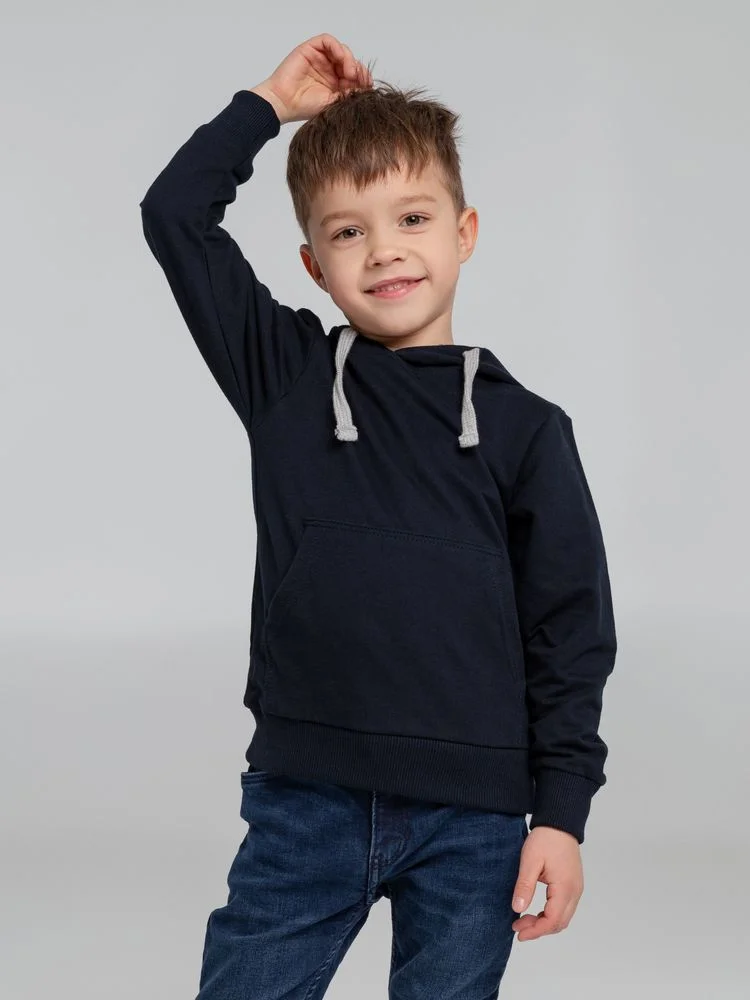 Толстовка с капюшоном детская Kirenga Kids темно-синяя 12 лет - фото 6