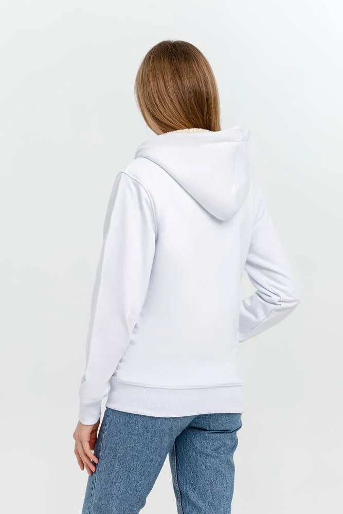 Толстовка на молнии Kulonga Sherpa белая размер S - фото 6