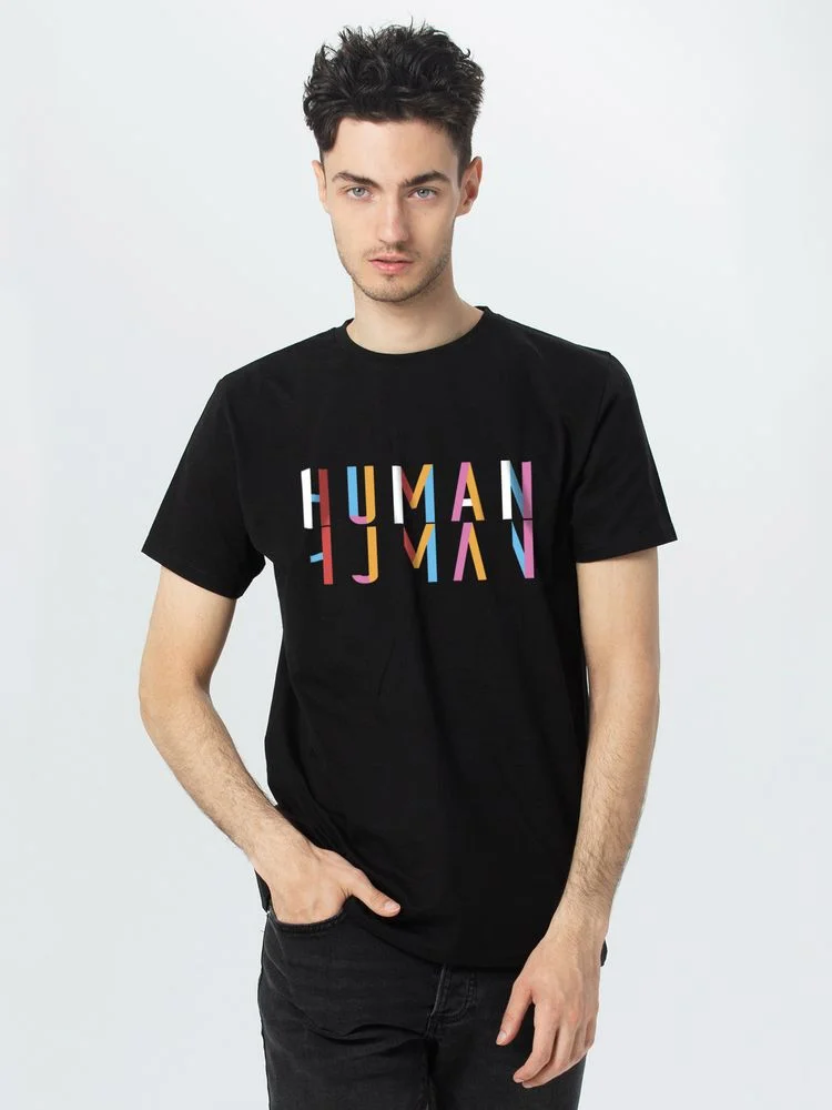 Футболка Human черная размер S